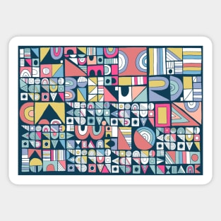 Modern Abstract Geometric Pattern Sticker